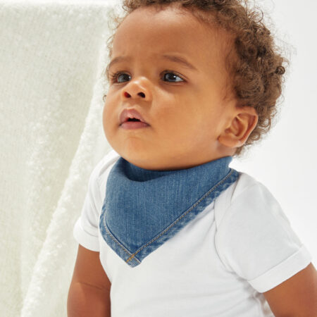 Babybugz BZ55 Baby Rocks Denim Bandana Bib