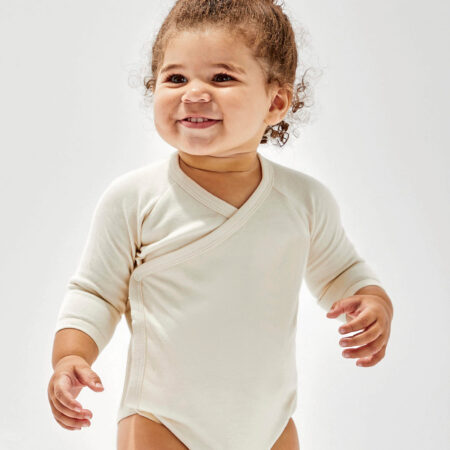 Babybugz BZ60 Baby Long Sleeve Kimono Bodysuit