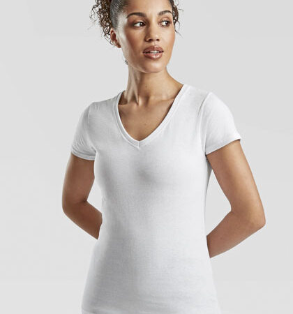 Fruit of the Loom F271N Ladies Valueweight V-Neck T