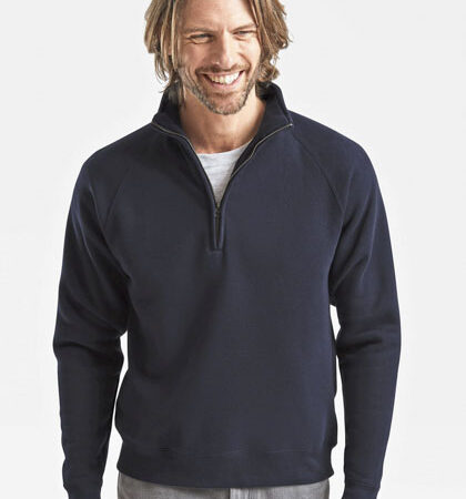 Fruit of the Loom F382 Premium Zip Neck Raglan Sweat