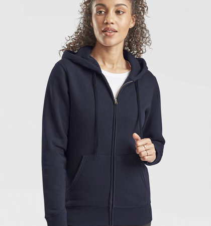 Fruit of the Loom F440N Ladies Premium Hooded Sweat Jacket
