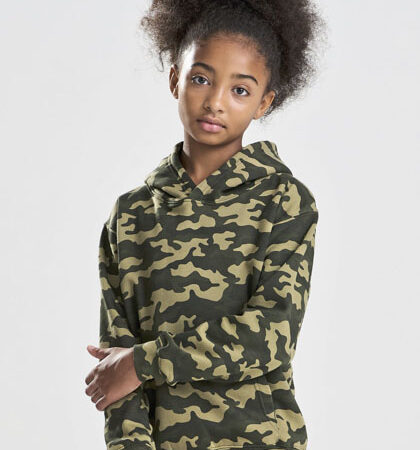 Just Hoods JH014J Kids Camo Hoodie