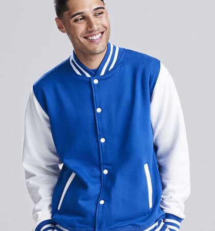 Just Hoods JH043 Varsity Jacket
