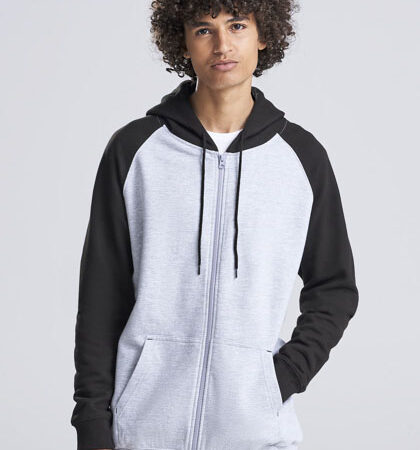 Just Hoods JH063 Baseball Zoodie