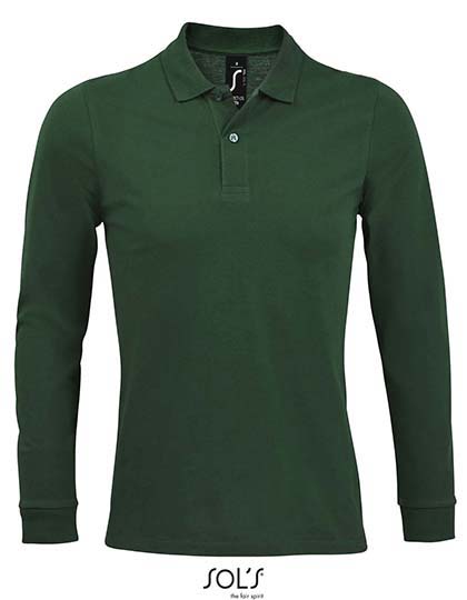 Men´s Long-Sleeve Piqué Polo Shirt Perfect - Image 11