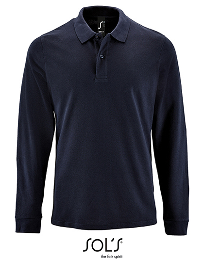 Men´s Long-Sleeve Piqué Polo Shirt Perfect - Image 8