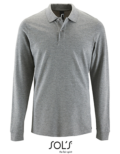Men´s Long-Sleeve Piqué Polo Shirt Perfect - Image 9