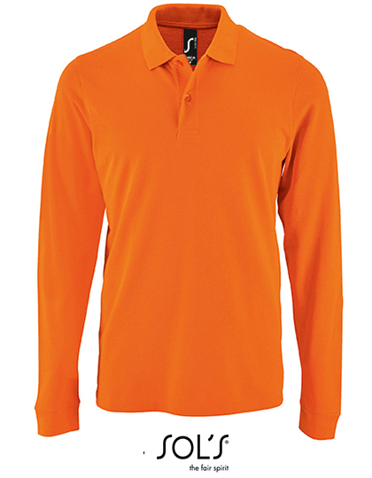 Men´s Long-Sleeve Piqué Polo Shirt Perfect - Image 10