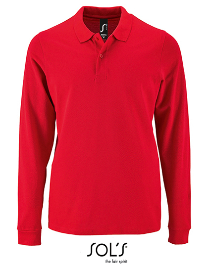 Men´s Long-Sleeve Piqué Polo Shirt Perfect - Image 4