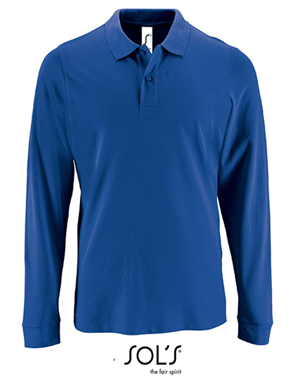 Men´s Long-Sleeve Piqué Polo Shirt Perfect - Image 5