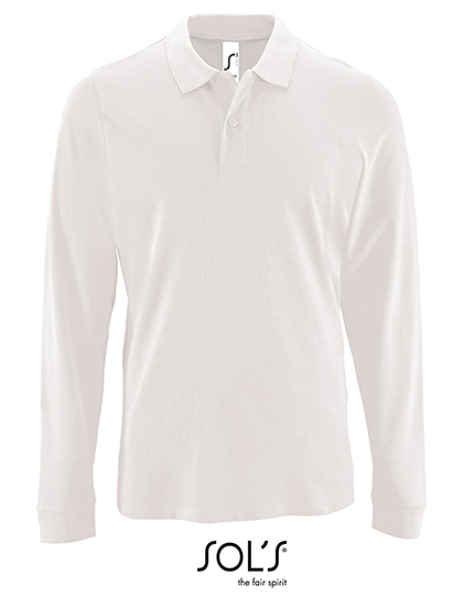 Men´s Long-Sleeve Piqué Polo Shirt Perfect - Image 3