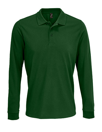 Unisex Long Sleeve Polycotton Polo Shirt - Image 7