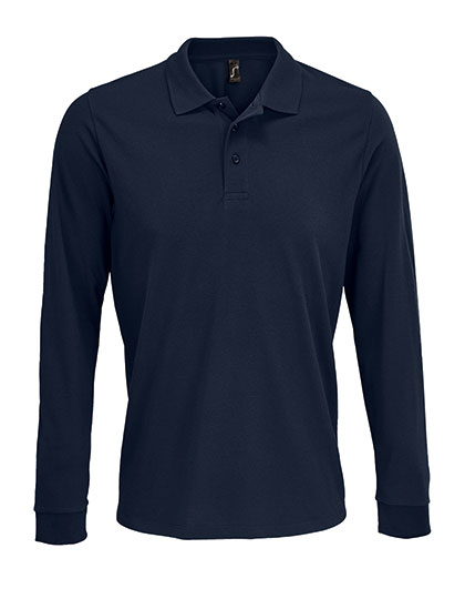 Unisex Long Sleeve Polycotton Polo Shirt - Image 8