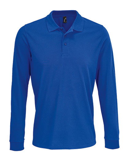 Unisex Long Sleeve Polycotton Polo Shirt - Image 9