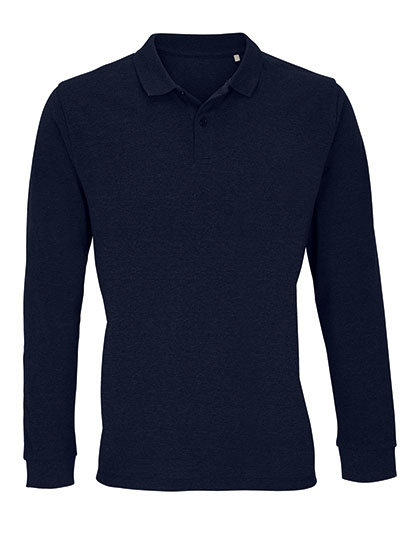 Unisex Long Sleeve Polo Shirt Planet - Image 5