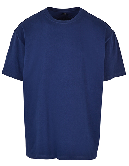 Dunkelblaues Heavy Oversize T-Shirt aus dichter 240g Baumwolle mit überschnittenen Schultern.